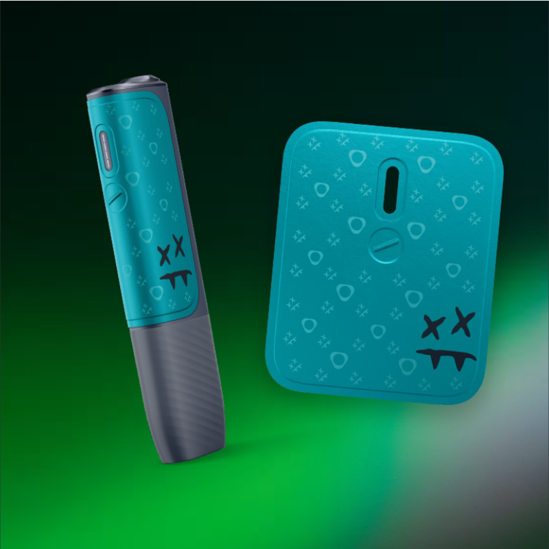 IQOS イルマ　i スティーブアオキ　ドアカバー　ターコイズSteveAoki IQOS 10周年記念 Steve Aoki コラボ賞品を抽選・交換で手に入れよう